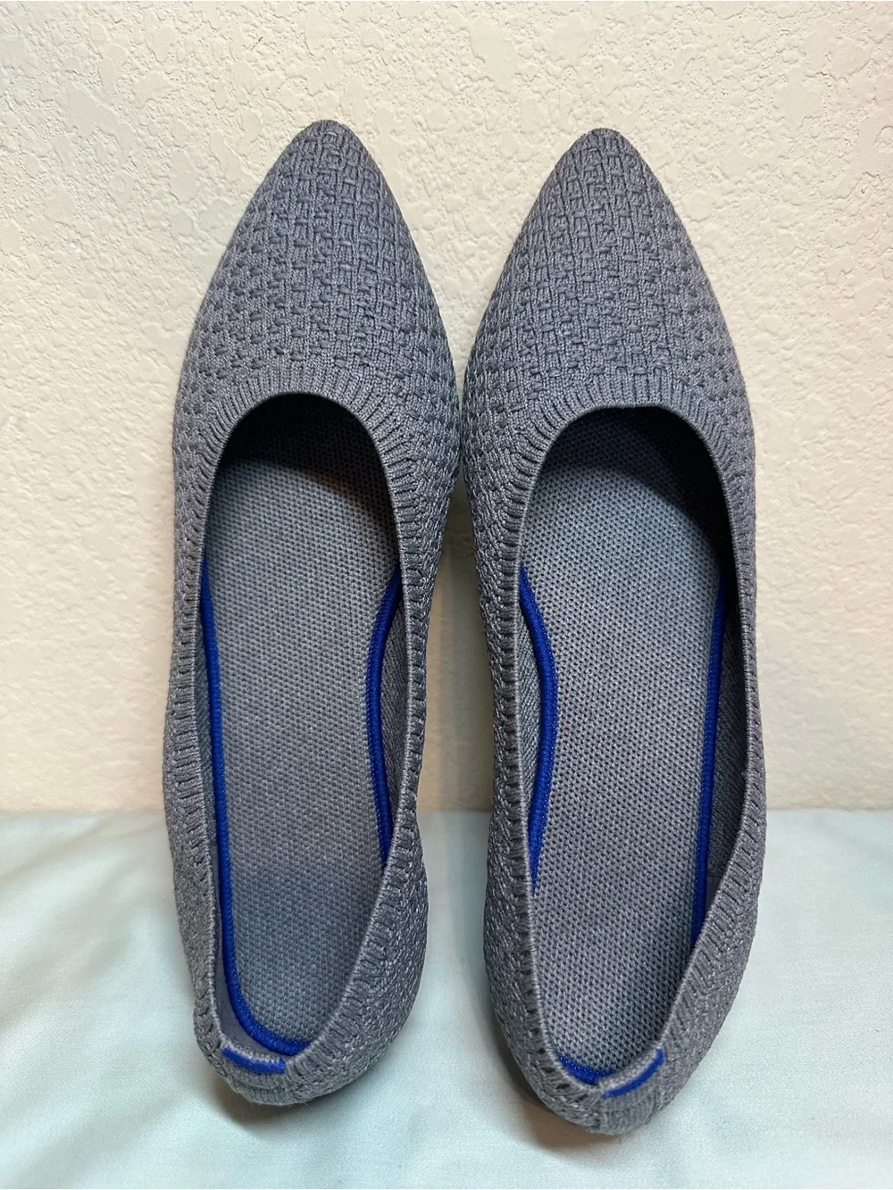 Frank Mully Womens Pointed Toe Flats Knit Dress Shoes JS 6038 Size:7.5 - Picture 1 of 9